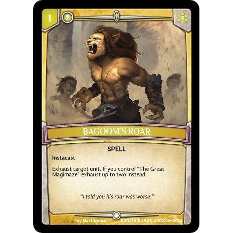 Image for Bagoom's Roar (ASC-010) (ASC) - Argent Saga TCG