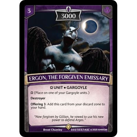 Image for Ergon, the Forgiven Emissary (ASC-033) (ASC) - Argent Saga TCG