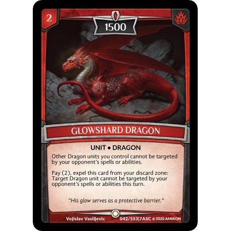Image for Glowshard Dragon (ASC-042) (ASC) - Argent Saga TCG