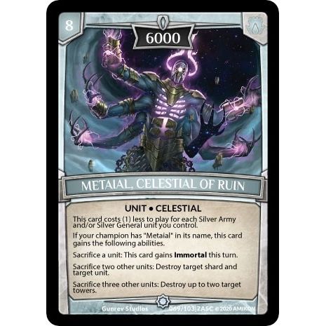 Image for Metaial, Celestial of Ruin (ASC-069) (ASC) - Argent Saga TCG