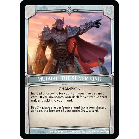 Image for Metaial, the Silver King (ASC-070) (ASC) - Argent Saga TCG