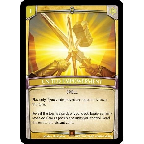 Image for United Empowerment (ASC-096) (ASC) - Argent Saga TCG