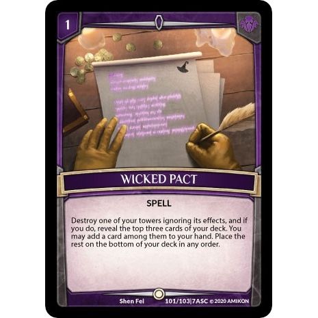 Image for Wicked Pact (ASC-101) (ASC) - Argent Saga TCG