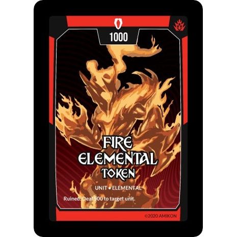 Image for Fire Elemental Token (ASC) - Argent Saga TCG