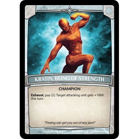 Image for Kratin, Being of Strength (PR2020-131) (PR) - Argent Saga TCG