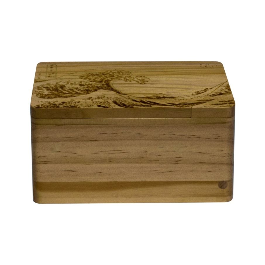 Image for Hako Wooden Deck Box - The Great Wave off Kanagawa - Deck Boxes