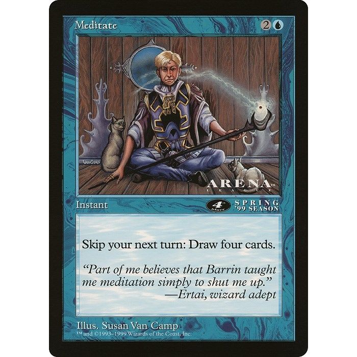 Image for Meditate (4th Place) (Arena League) (OVER) - Magic: The Gathering