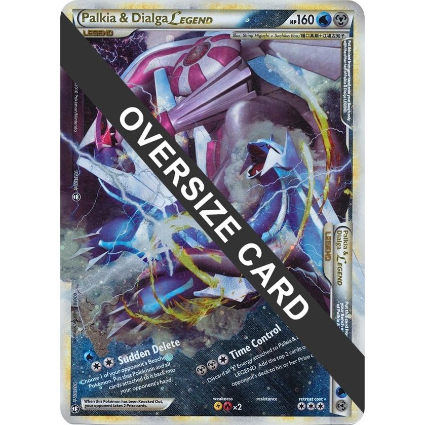 Image for Palkia & Dialga Legends - 101/102 + 102/102 (Single Oversized Promo) (101/102 + 102/102) (PR) - Pokemon