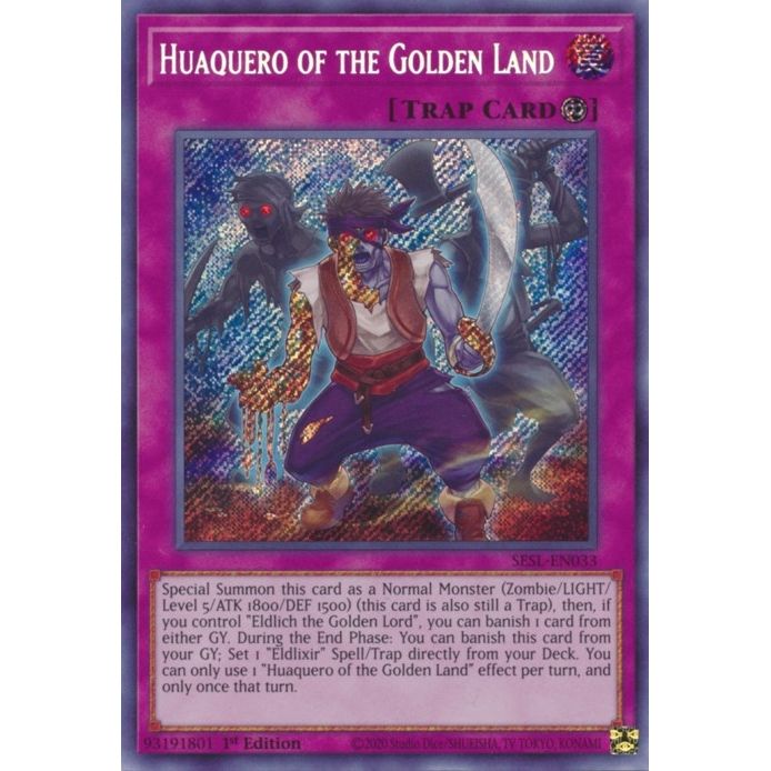 Image for Huaquero of the Golden Land (SESL-EN033) (SESL) - YuGiOh