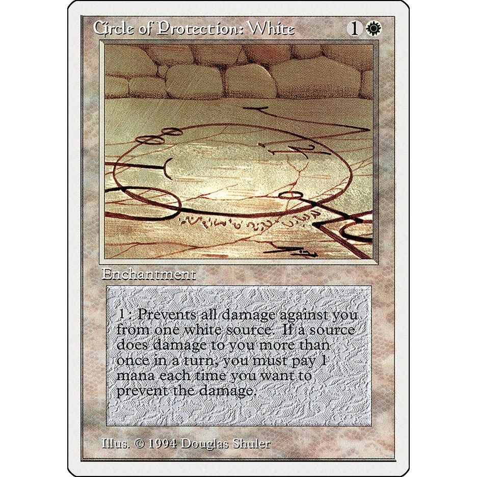 Image for Circle of Protection: White (13) (SUM) - Magic: The Gathering
