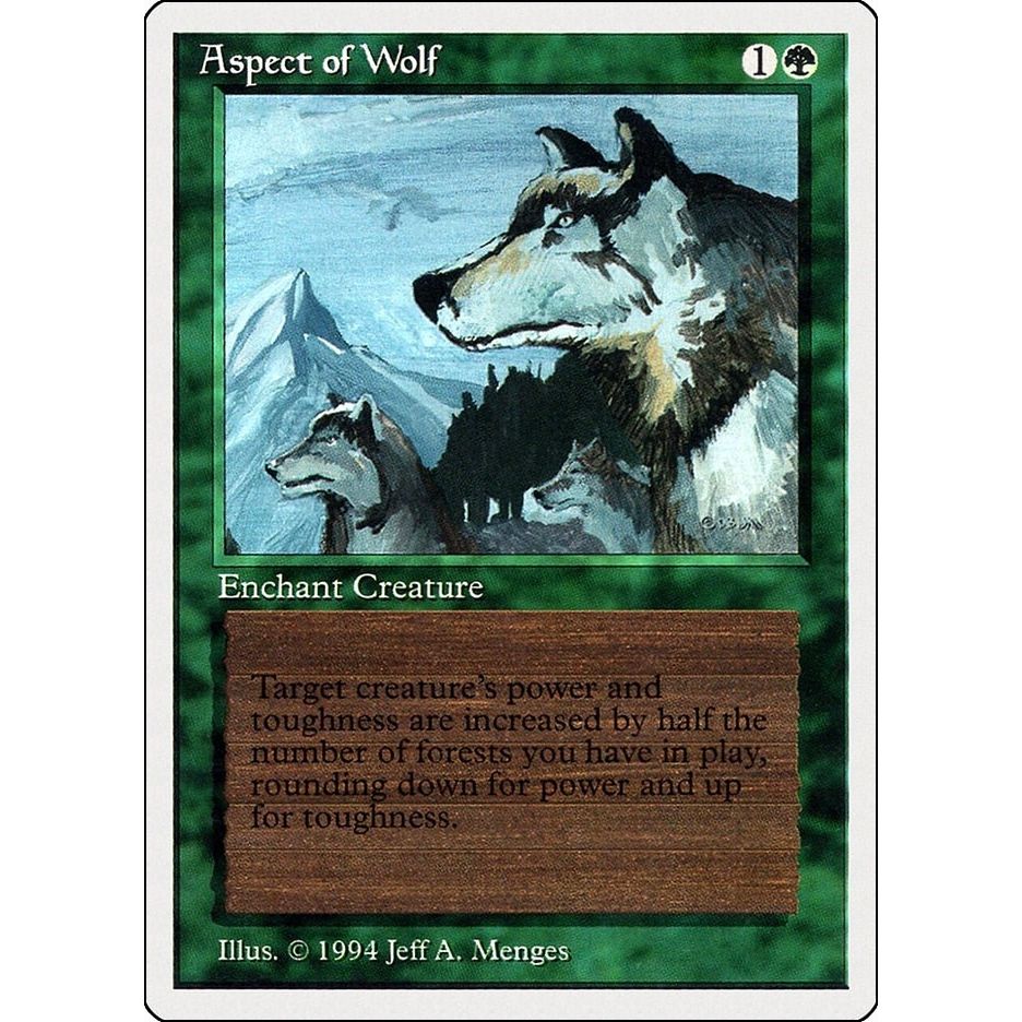 Image for Aspect of Wolf (186) (SUM) - Magic: The Gathering