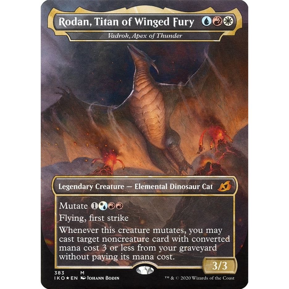 Image for Rodan, Titan of Winged Fury - Vadrok, Apex of Thunder (383) (IKO) - Magic: The Gathering
