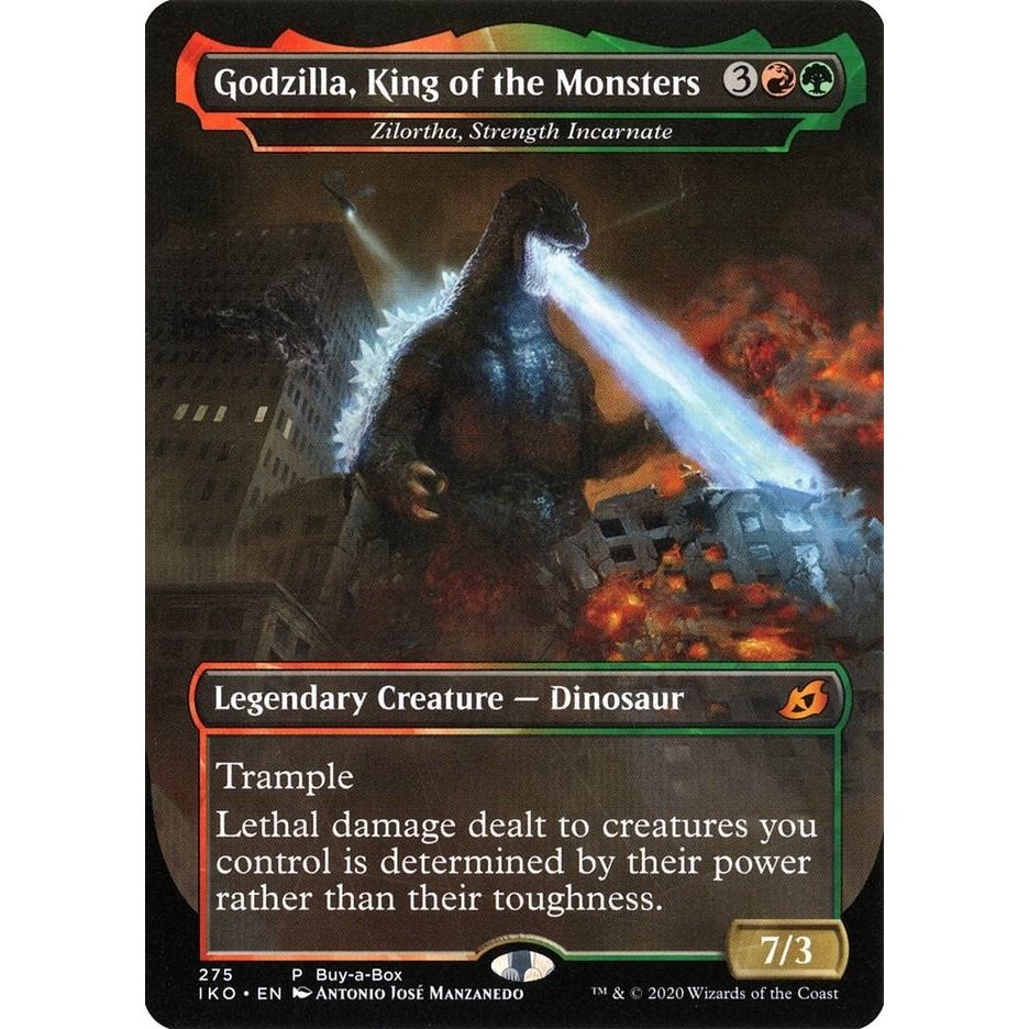 Image for Godzilla, King of the Monsters - Zilortha, Strength Incarnate (275) (BABP) - Magic: The Gathering