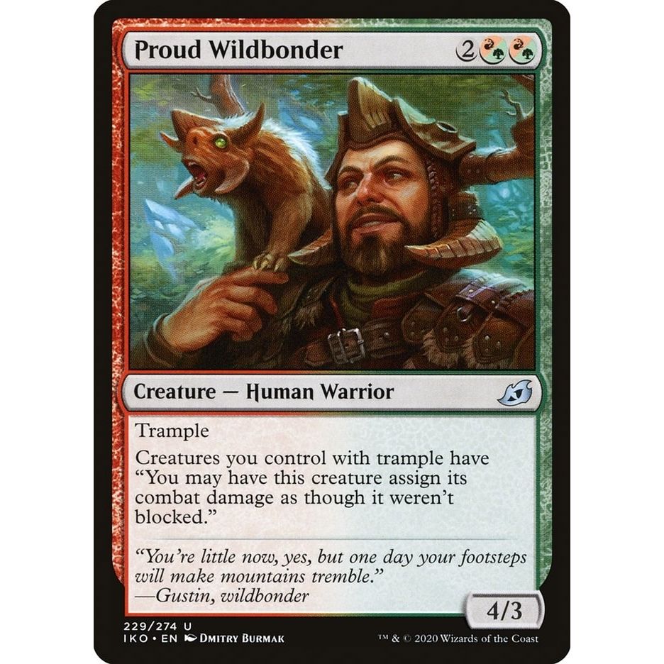 Image for Proud Wildbonder (229) (IKO) - Magic: The Gathering