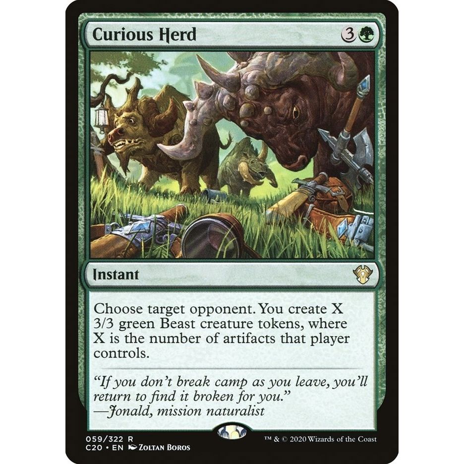 Image for Curious Herd (59) (C20) - Magic: The Gathering