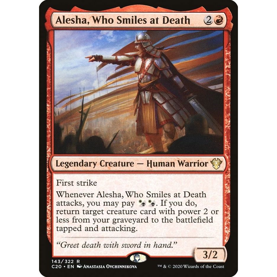 Image for Alesha, Who Smiles at Death (143) (C20) - Magic: The Gathering