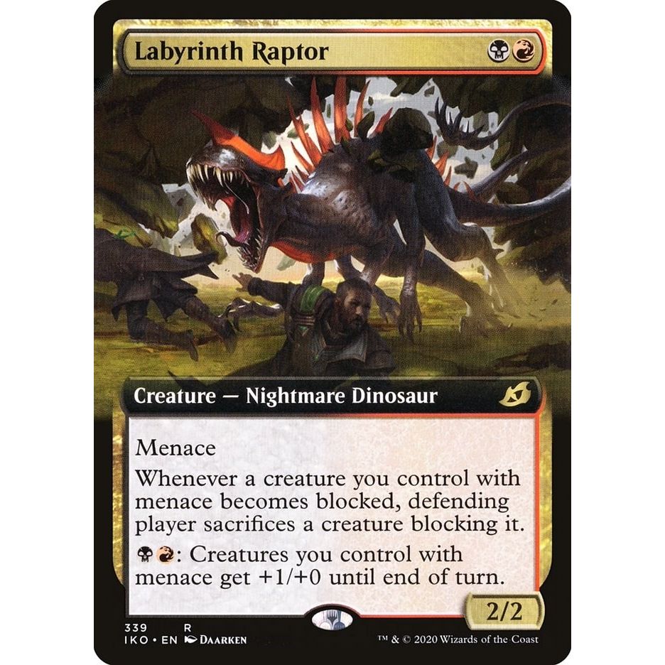 Image for Labyrinth Raptor (Extended Art) (339) (IKO) - Magic: The Gathering