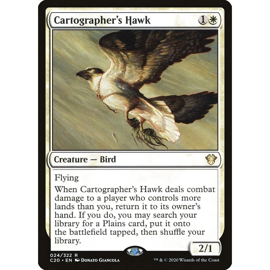 Image for Cartographer's Hawk (24) (C20) - Magic: The Gathering