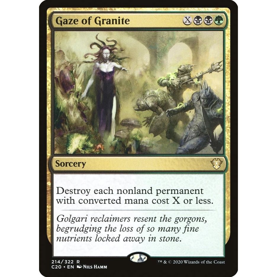 Image for Gaze of Granite (214) (C20) - Magic: The Gathering