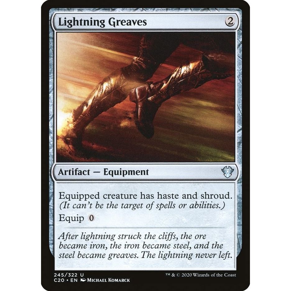 Image for Lightning Greaves (245) (C20) - Magic: The Gathering