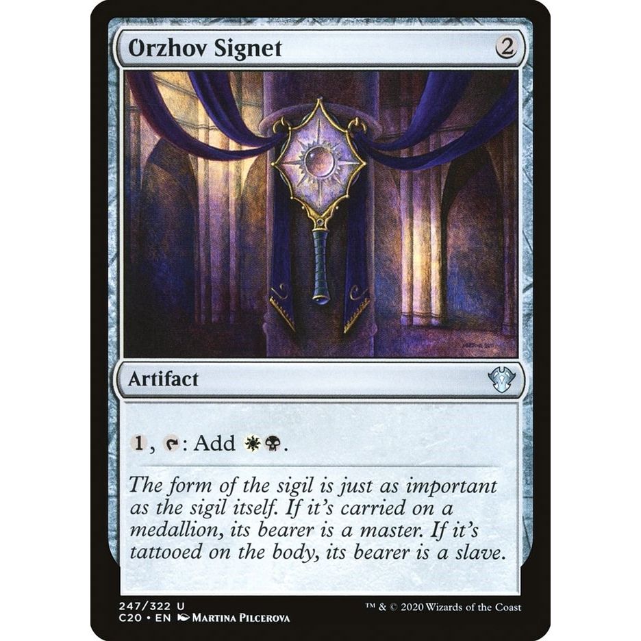 Image for Orzhov Signet (247) (C20) - Magic: The Gathering