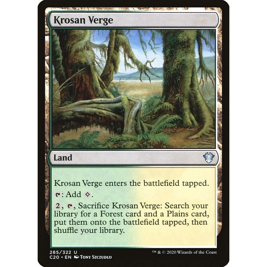 Image for Krosan Verge (285) (C20) - Magic: The Gathering