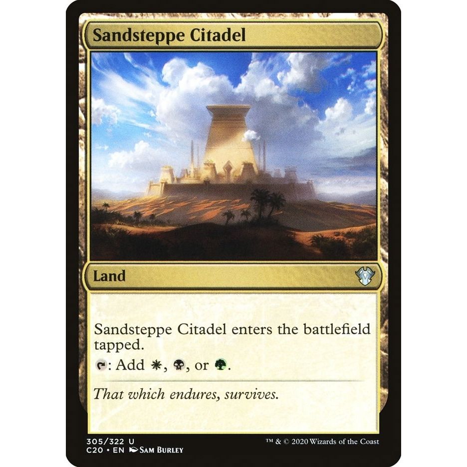 Image for Sandsteppe Citadel (305) (C20) - Magic: The Gathering