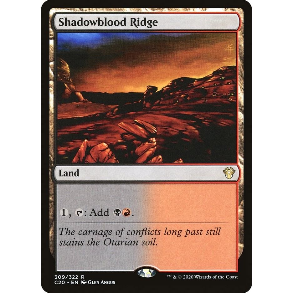 Image for Shadowblood Ridge (309) (C20) - Magic: The Gathering