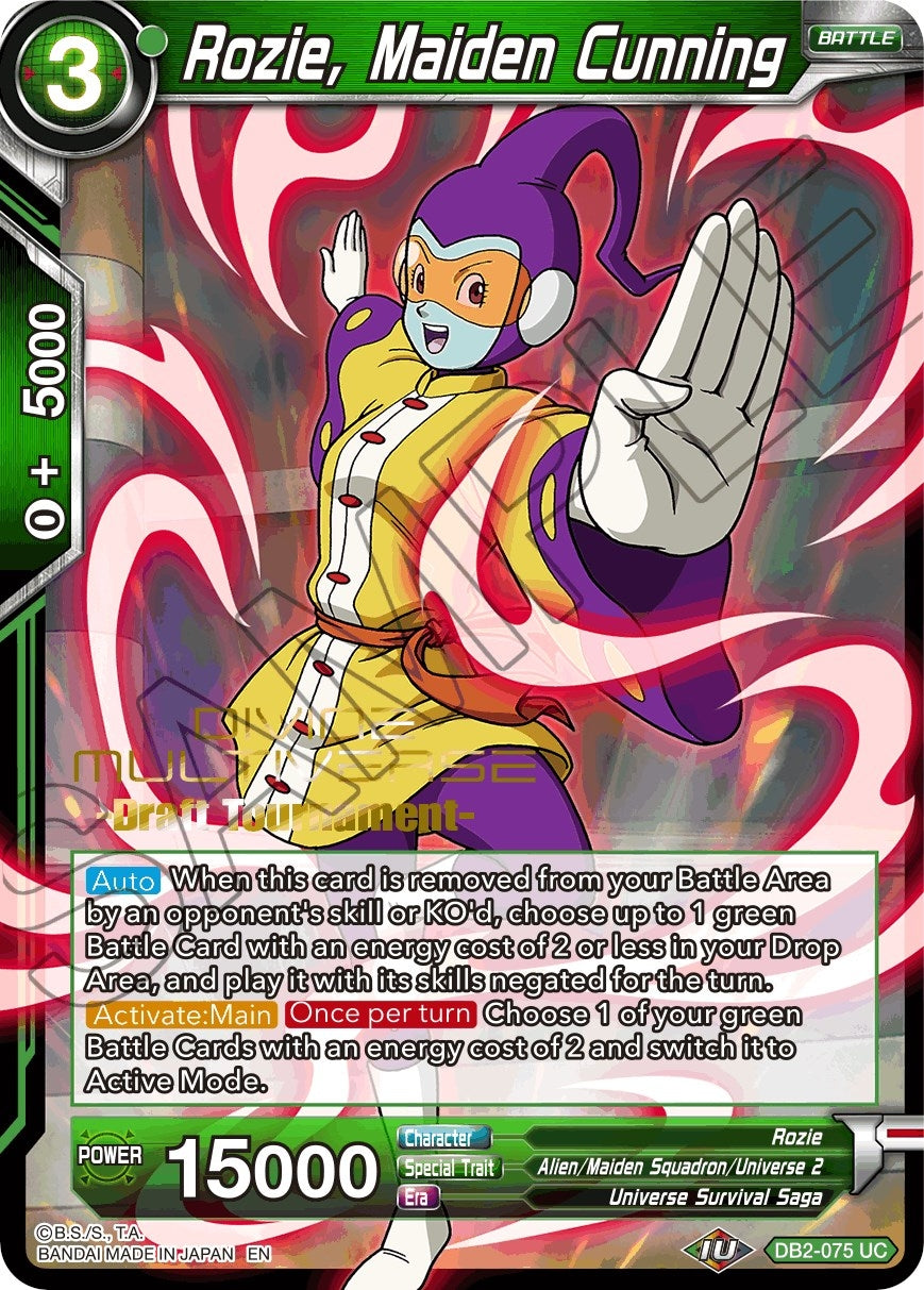 Image for Rozie, Maiden Cunning (Divine Multiverse Draft Tournament) (DB2-075) (TPR) - Dragon Ball Super: Masters