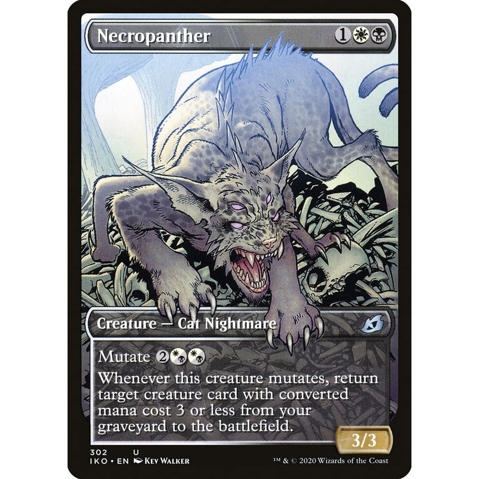 Image for Necropanther (Showcase) (302) (IKO) - Magic: The Gathering