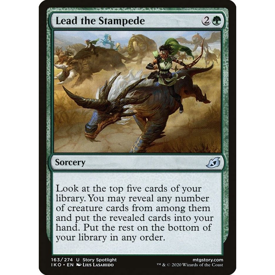 Image for Lead the Stampede (163) (IKO) - Magic: The Gathering