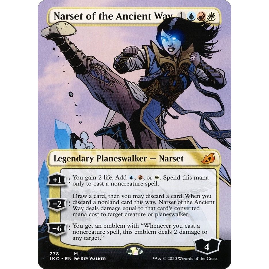 Image for Narset of the Ancient Way (Borderless) (278) (IKO) - Magic: The Gathering