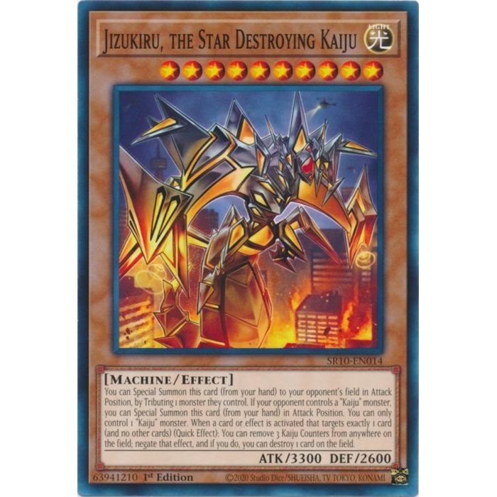 Image for Jizukiru, the Star Destroying Kaiju (SR10-EN014) (SR10) - YuGiOh