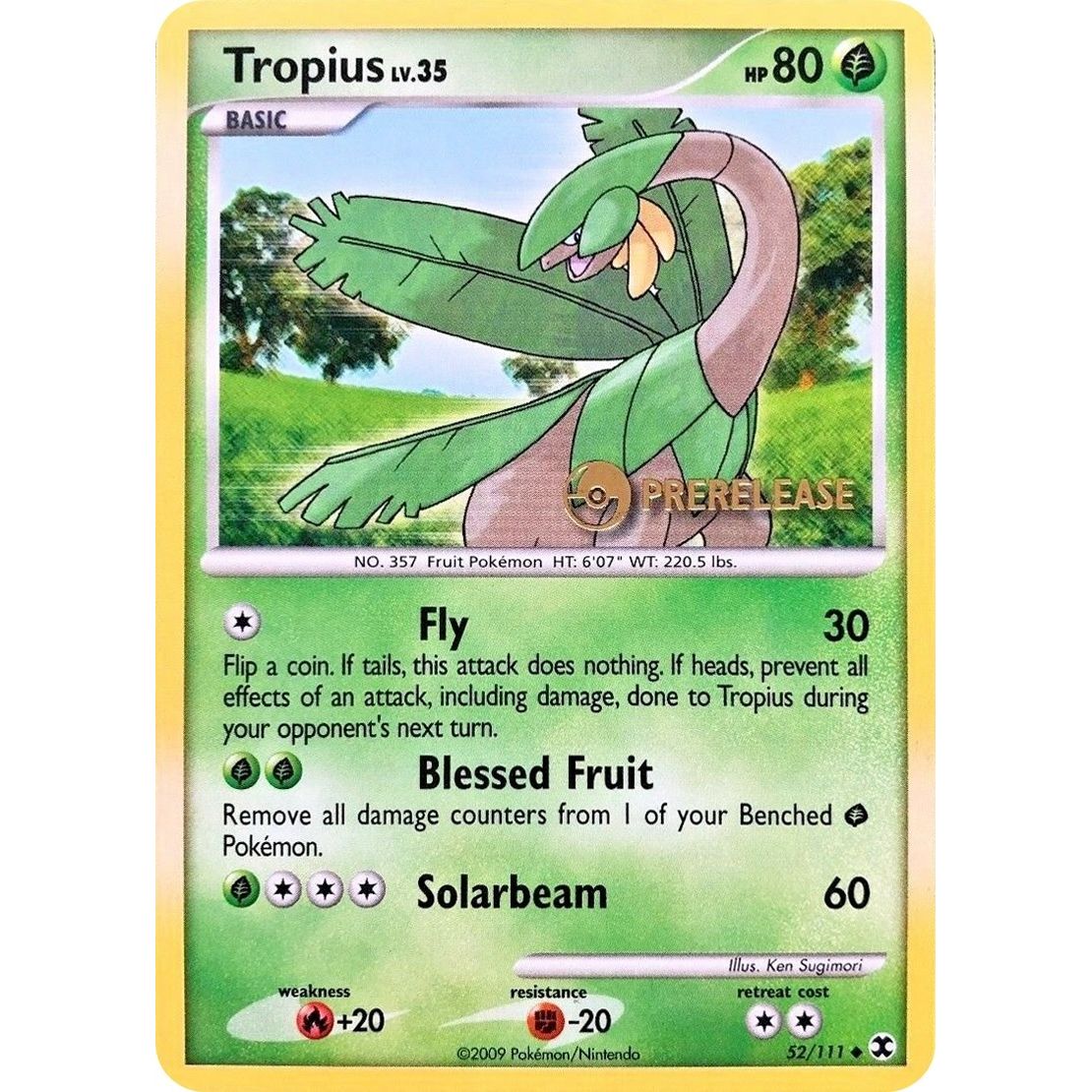 Image for Tropius - 52/111 (Prerelease) (52/111) (PR) - Pokemon