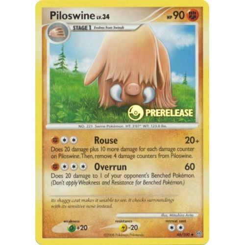 Image for Piloswine - 46/100 (Prerelease) (46/100) (PR) - Pokemon