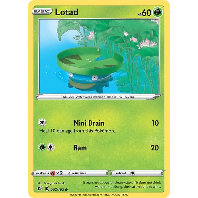 Image for Lotad (007/192) (SWSH02) - Pokemon