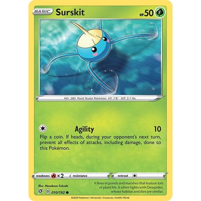 Image for Surskit (010/192) (SWSH02) - Pokemon