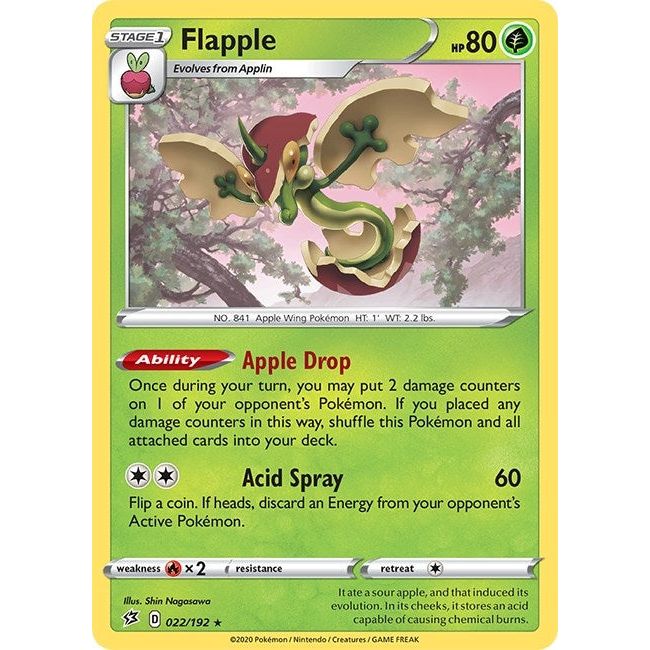 Image for Flapple (022/192) (SWSH02) - Pokemon