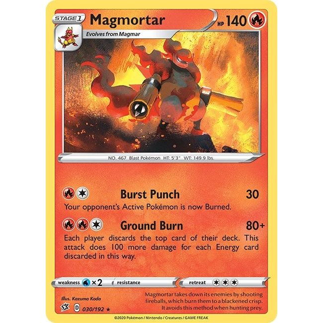 Image for Magmortar (030/192) (SWSH02) - Pokemon