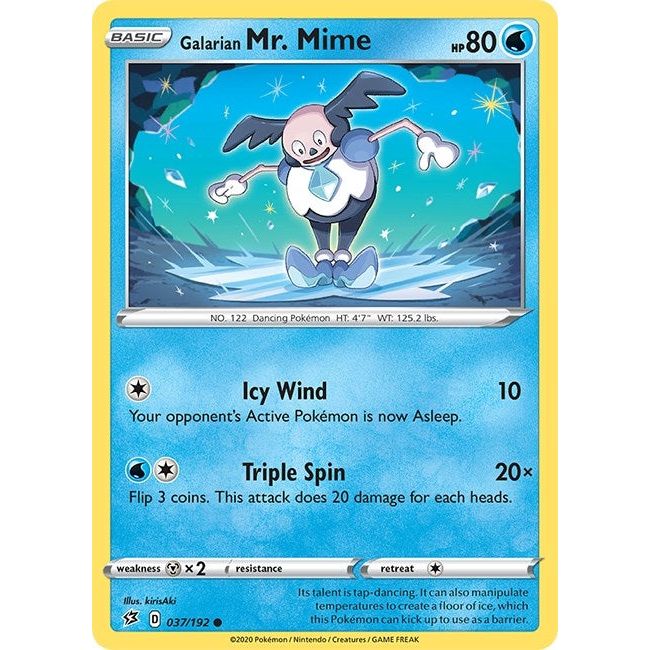 Image for Galarian Mr. Mime (037/192) (SWSH02) - Pokemon