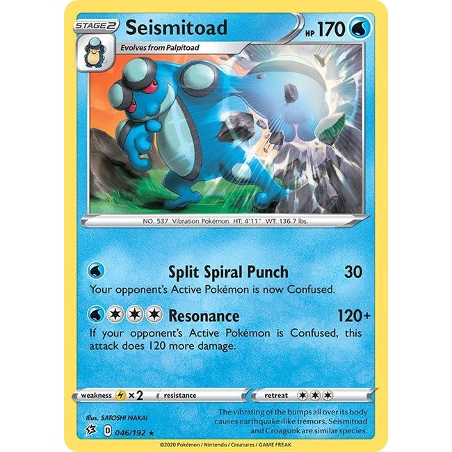 Image for Seismitoad (046/192) (SWSH02) - Pokemon
