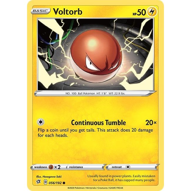 Image for Voltorb (056/192) (SWSH02) - Pokemon