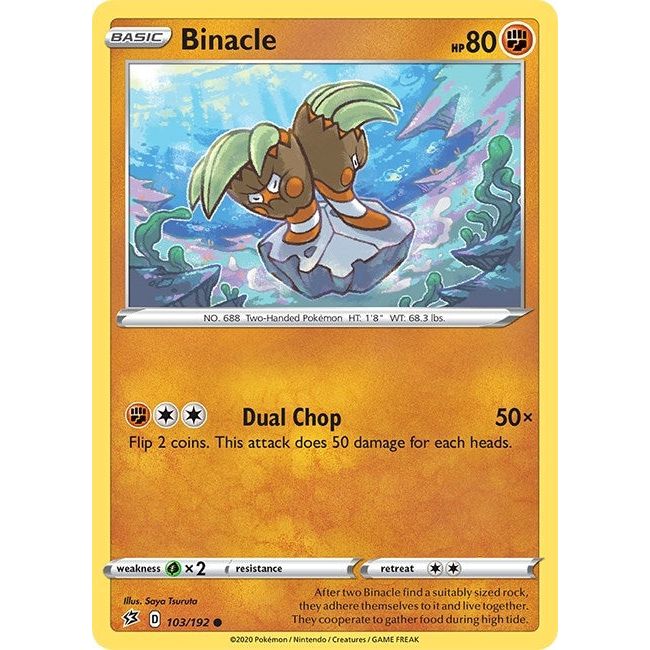 Image for Binacle (103/192) (SWSH02) - Pokemon