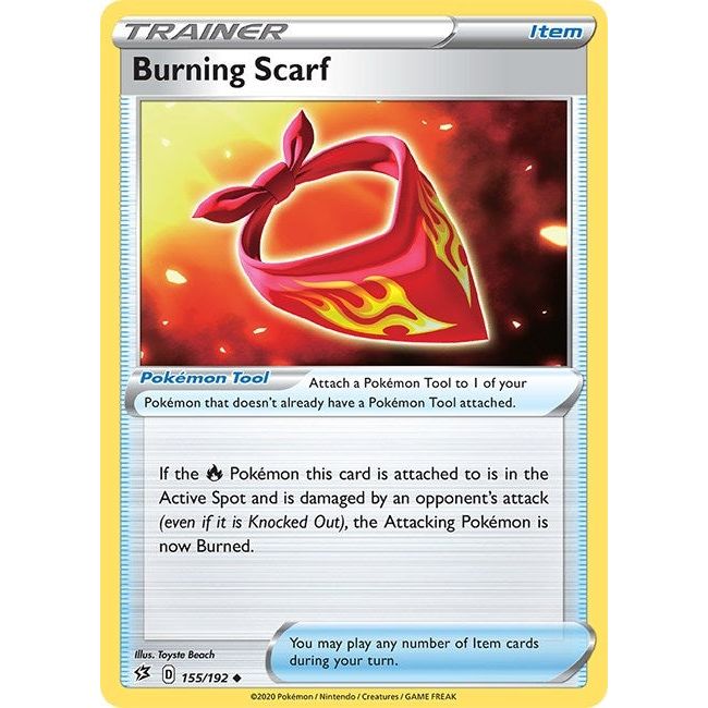 Image for Burning Scarf (155/192) (SWSH02) - Pokemon