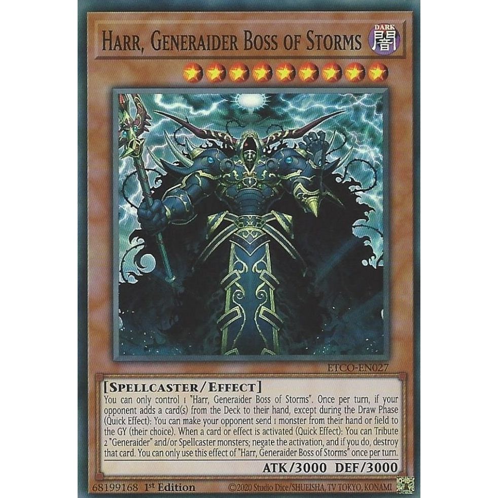 Image for Harr, Generaider Boss of Storms (ETCO-EN027) (ETCO) - YuGiOh