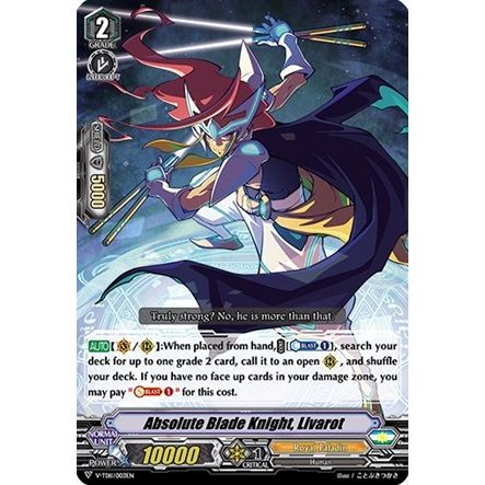 Image for Absolute Blade Knight, Livarot (RRR Foil) (V-TD11/003EN) (V-TD11) - Cardfight Vanguard