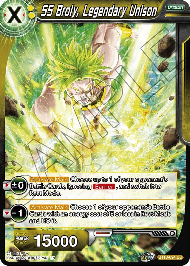 Image for SS Broly, Legendary Unison (BT10-094) (DBS-B10) - Dragon Ball Super: Masters
