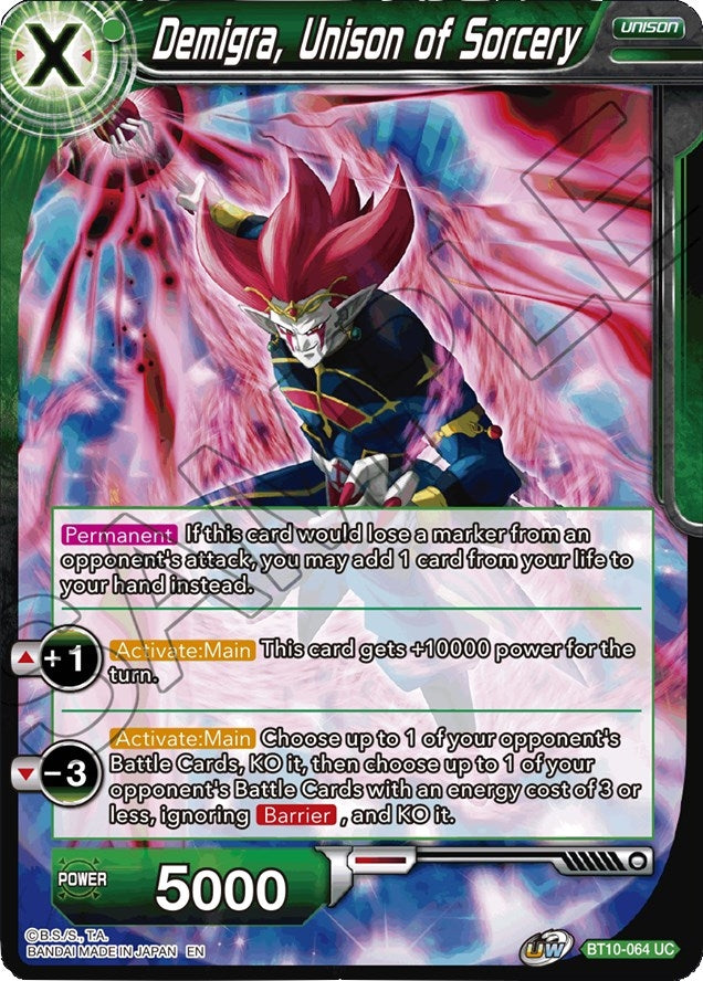Image for Demigra, Unison of Sorcery (BT10-064) (DBS-B10) - Dragon Ball Super: Masters