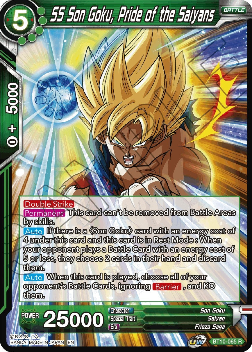 Image for SS Son Goku, Pride of the Saiyans (BT10-065) (DBS-B10) - Dragon Ball Super: Masters