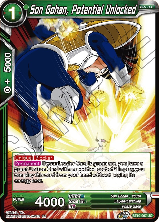 Image for Son Gohan, Potential Unlocked (BT10-067) (DBS-B10) - Dragon Ball Super: Masters